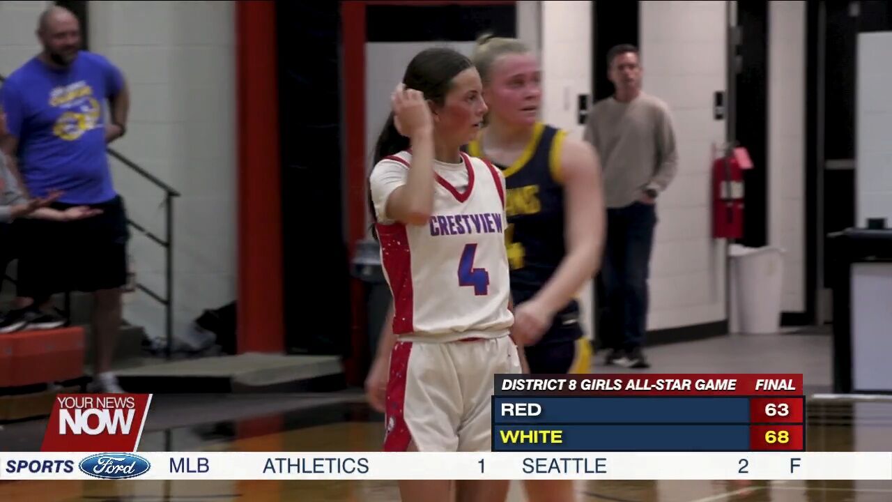 Team White victorious over Team Red in Girls District 8 All-Star Game